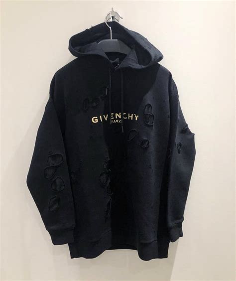 givenchy paris destroyed sweatshirt price|givenchy destroyed hoodie.